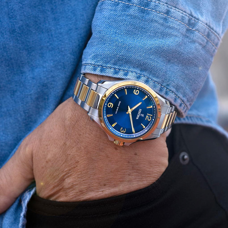 Часы Festina Solar F20657/4 — кварцевые, сталь