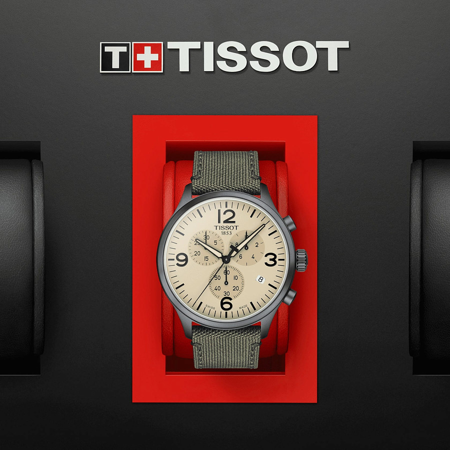 Часы Tissot Chrono XL T116.617.37.267.00 — сталь металл, Швейцария