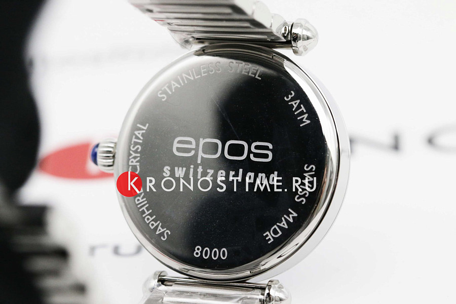 Часы Epos Quartz 8000.700.20.96.30 — нержавеющая сталь, женские