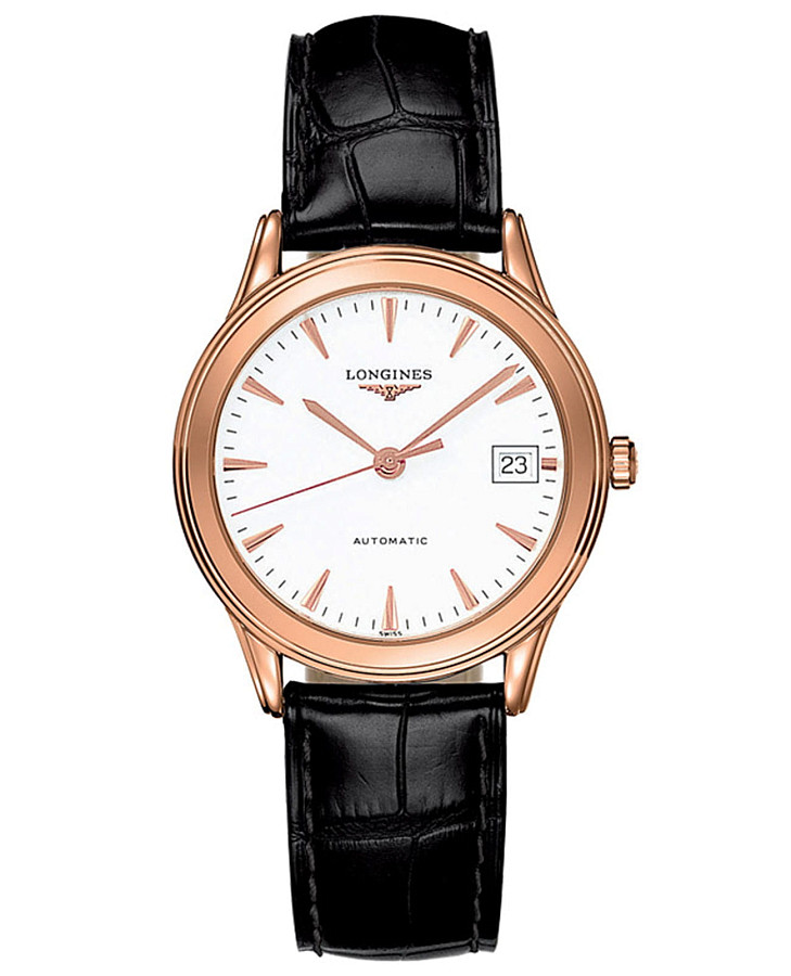 Часы Longines Flagship L4.774.8.22.2 — мужские, белый