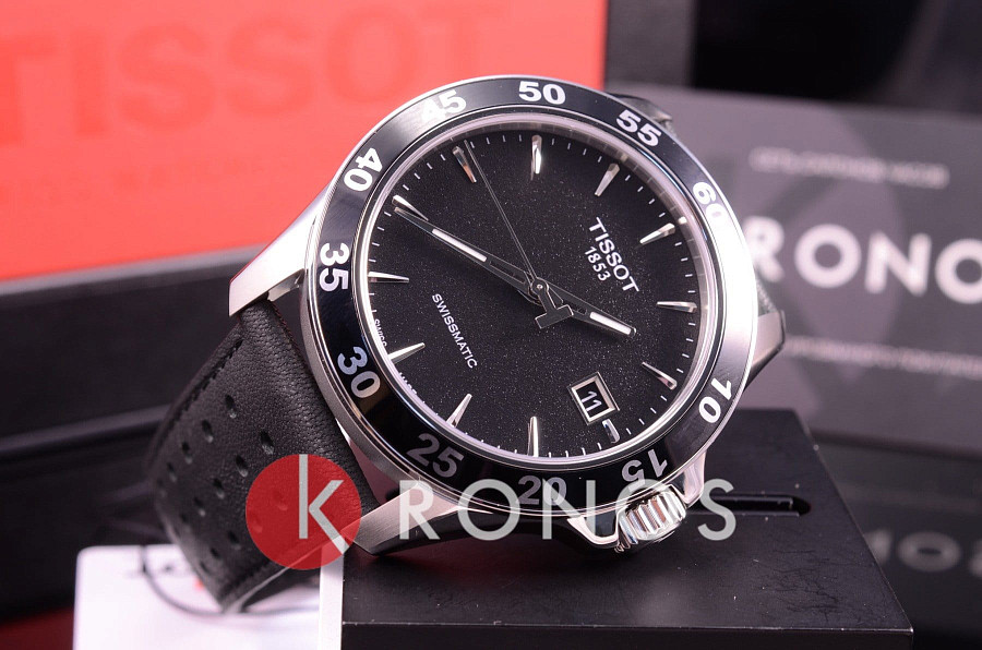 Часы Tissot V8 Swissmatic T106.407.16.051.00 — мужские, кожаный