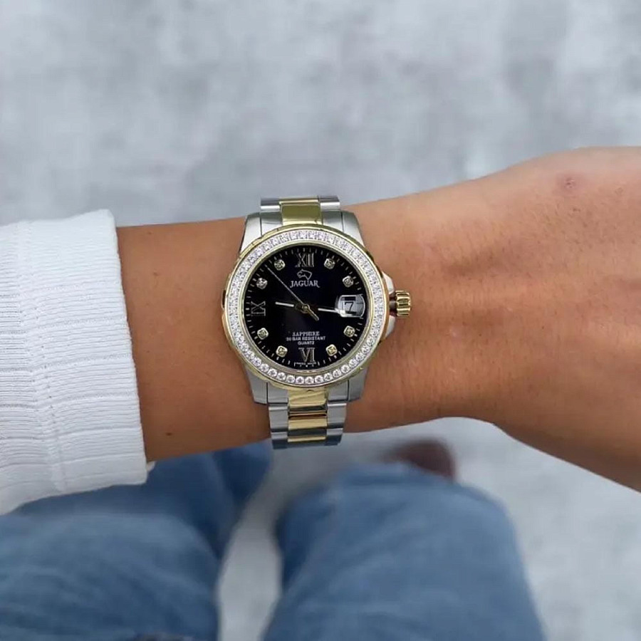 Часы Jaguar Woman J893/4 — кварцевые, металл сталь