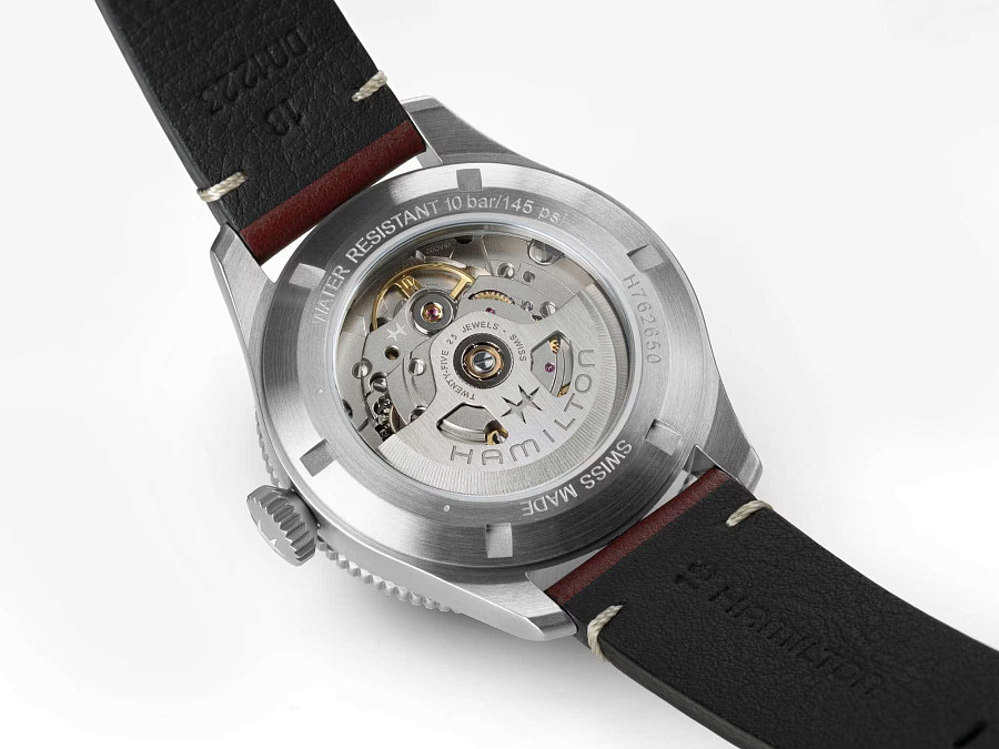Часы Hamilton Khaki Aviation Pilot Pioneer Auto 38mm H76265810 — металл сталь, кожаный