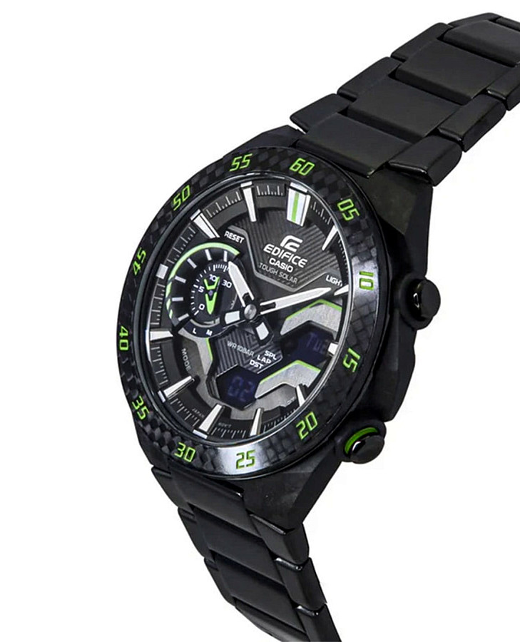 Часы Casio Edifice ECB-2200RC-1A3 — кварцевые, металл карбон