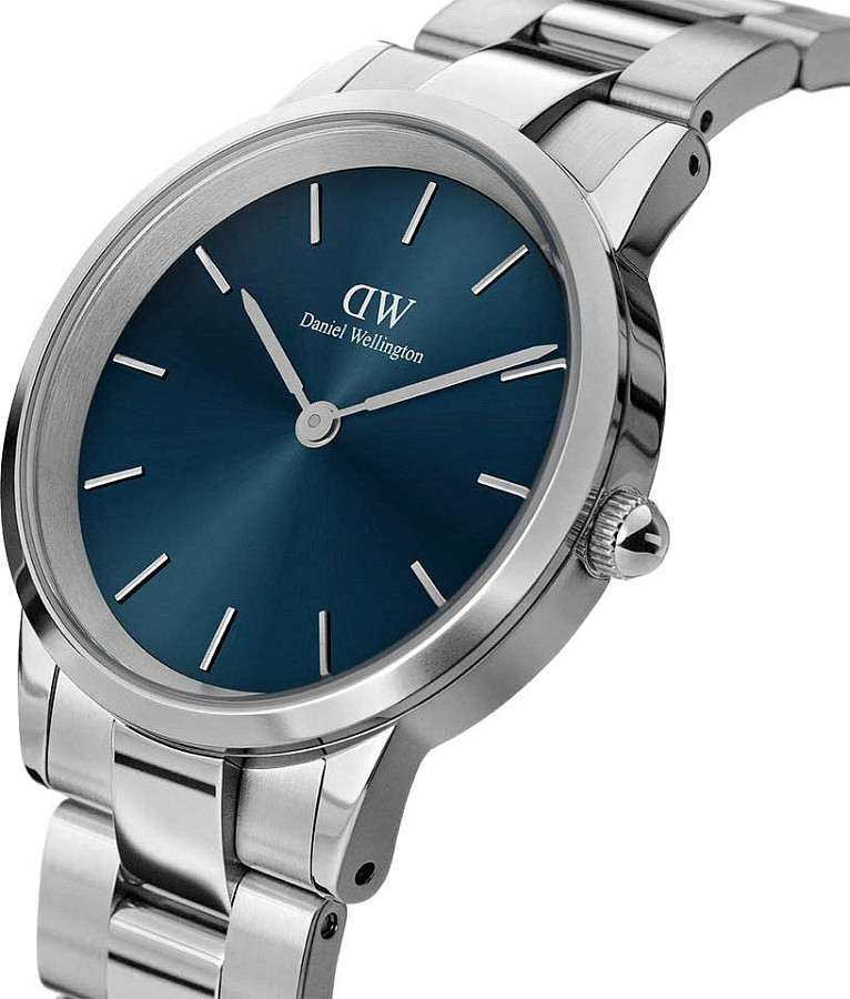 Часы Daniel Wellington Iconic Link Arctic DW00100458 — кварцевые, сталь металл