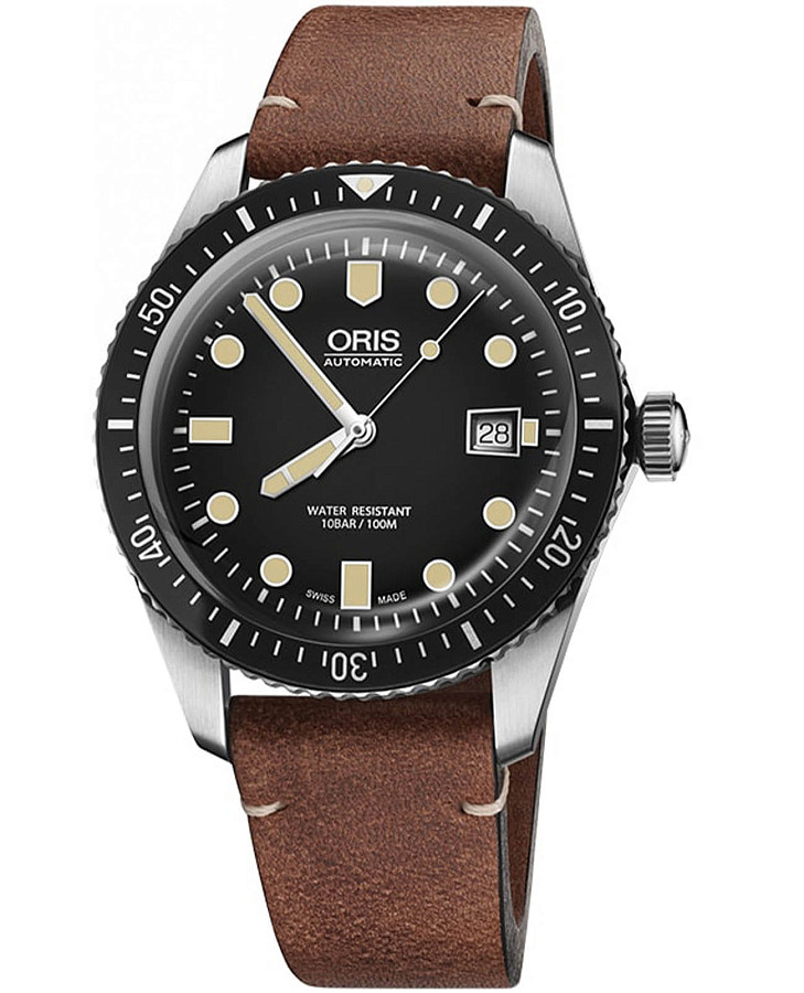 Часы Oris Divers Sixty‑Five 01 733 7720 4054-07 5 21 45 — мужские, черный