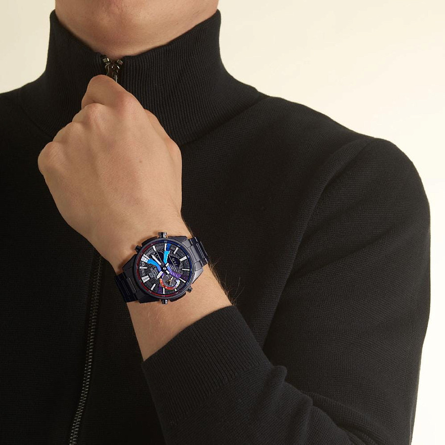 Часы Casio Edifice ECB-S100HG-1A — кварцевые, сталь металл