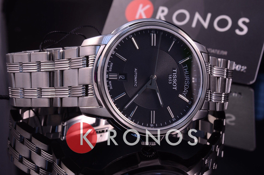 Часы Tissot Automatics III Day Date T065.930.11.051.00 — Швейцария, механические