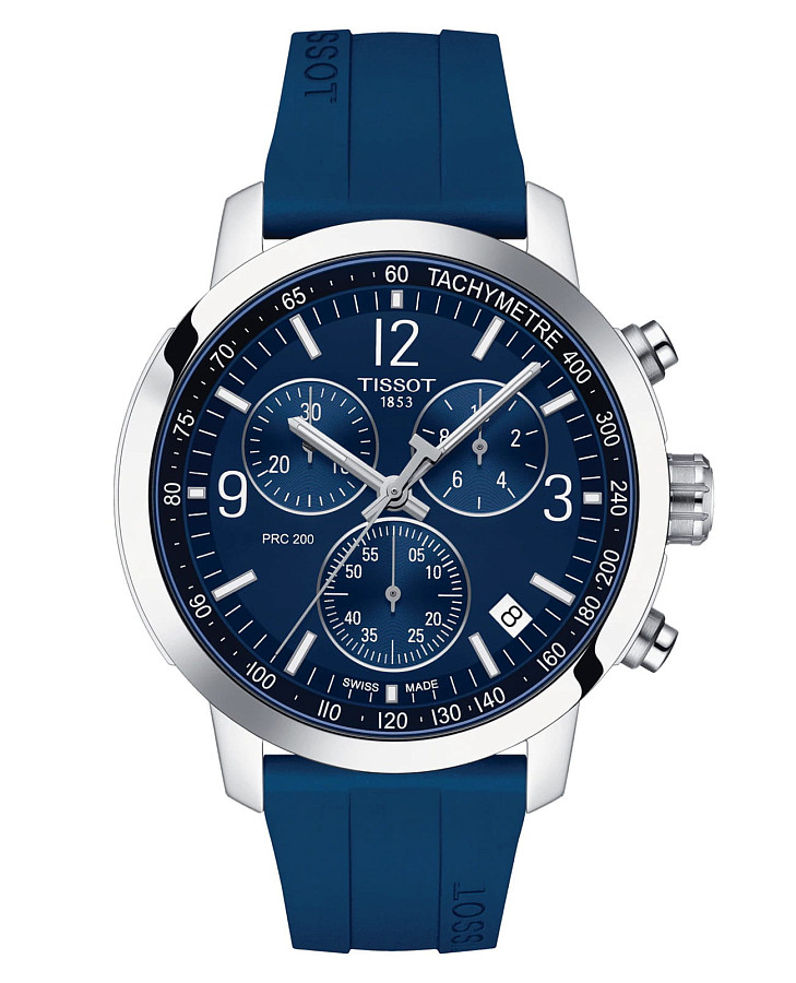 Часы Tissot PRC 200 Chronograph T114.417.17.047.00 — мужские, синий