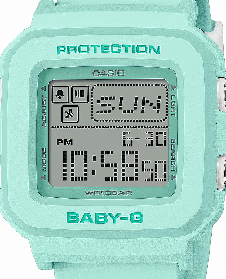 Часы Casio Baby-G BGD-10-3DR (BGD-10-3) — электронные, пластик
