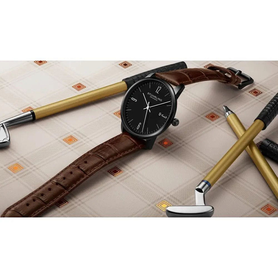 Часы Stuhrling Symphony 3997A.5 — кварцевые, сталь металл