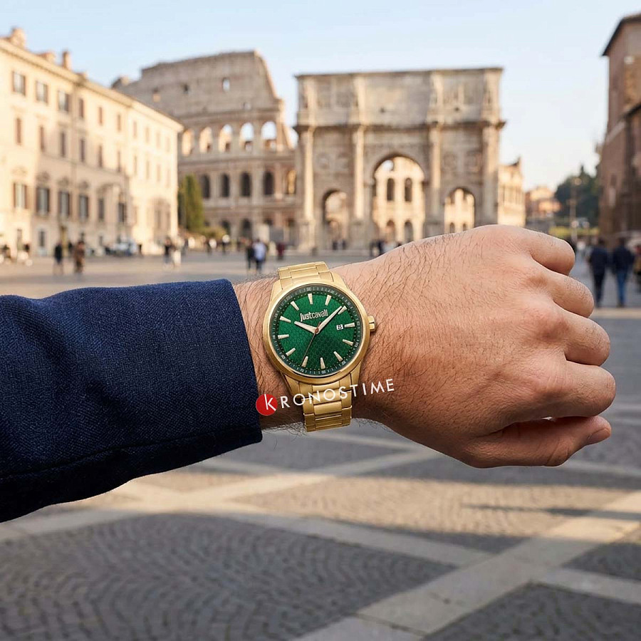 Часы Just Cavalli Cavaliere JC1G385M0065 — нержавеющая сталь с pvd-покрытием, мужские