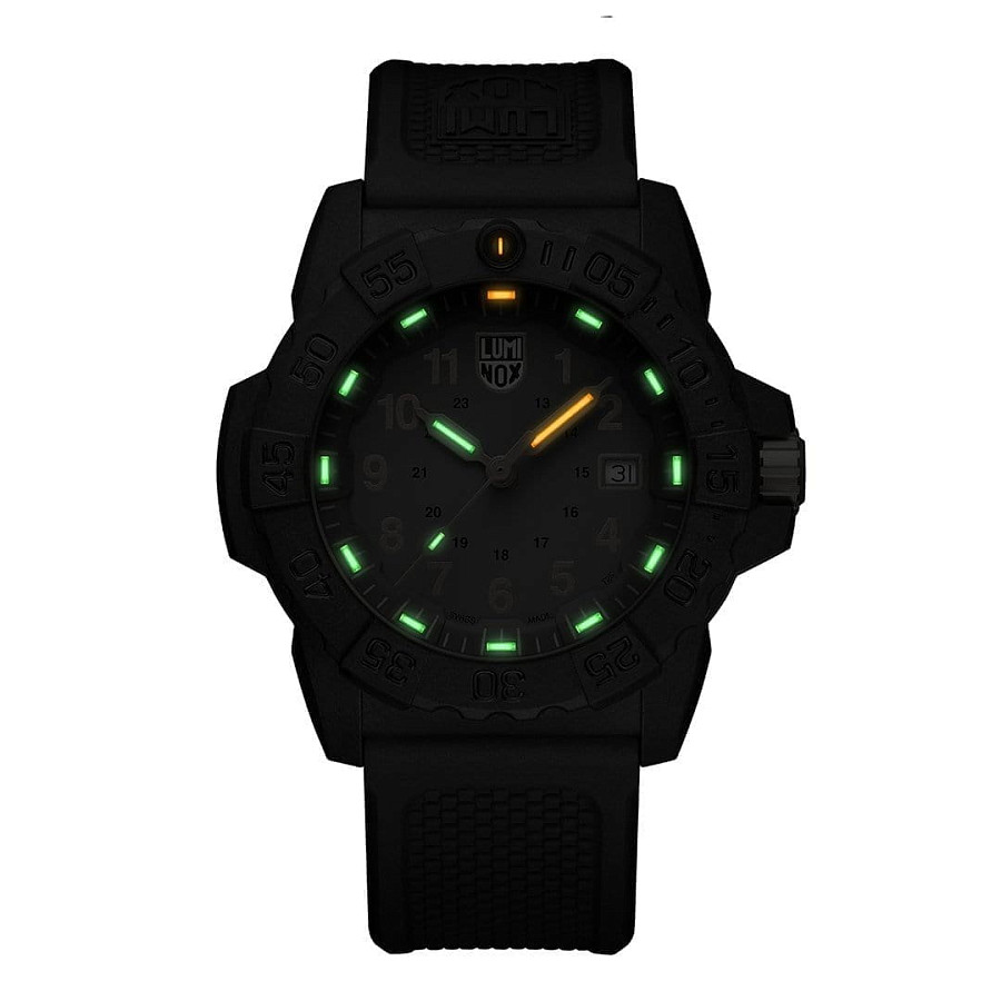 Часы Luminox Navy SEAL 3500 XS.3508.GOLD — мужские, резина