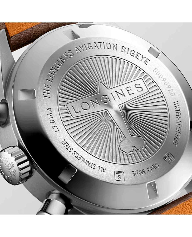 Часы Longines Avigation Big Eye L2.816.4.53.2 — Швейцария, механические