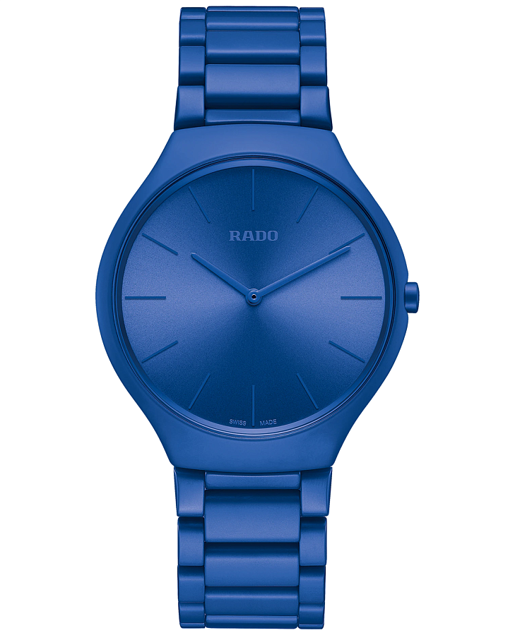 Часы Rado True Thinline Le Corbusier R27092622 — мужские, синий