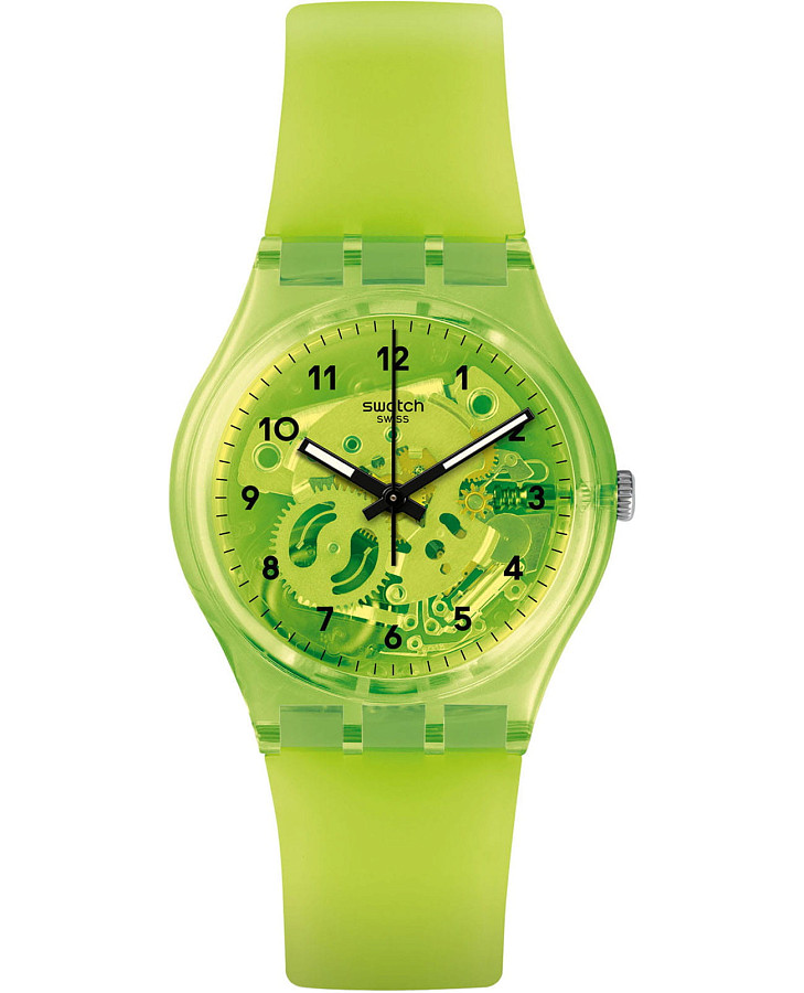Часы Swatch Essentials Lemon Flavor GG227 — женские, зеленый