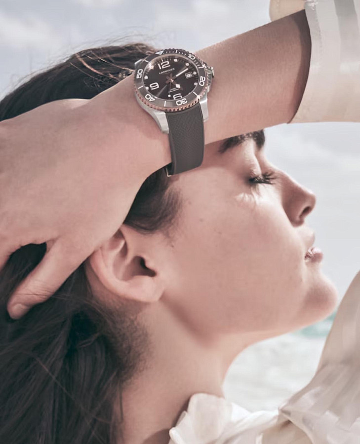 Часы Longines HydroConquest L3.780.3.78.9 — женские, каучук