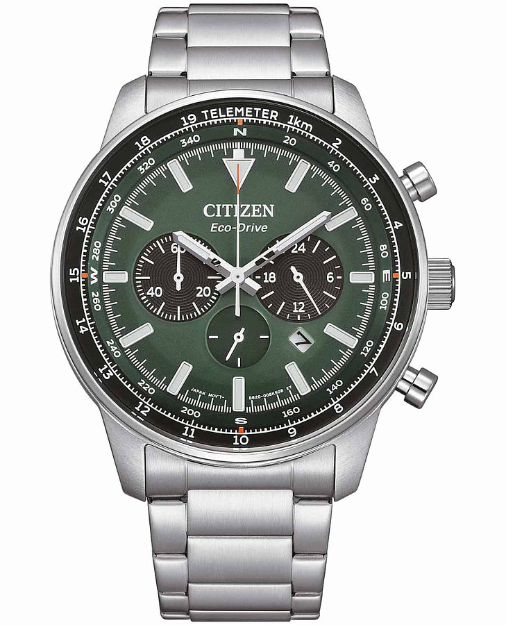 Часы Citizen Eco-Drive CA4500-91X — мужские, зеленый