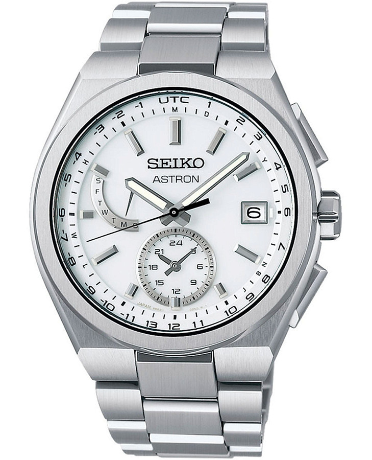 Часы Seiko Astron Nexter Solar Radio SBXY085 — мужские, белый