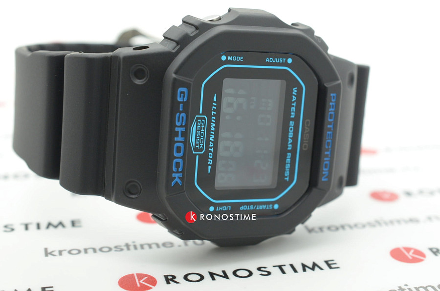 Часы Casio G-Shock DW-5600BBM-1 — электронные, пластик