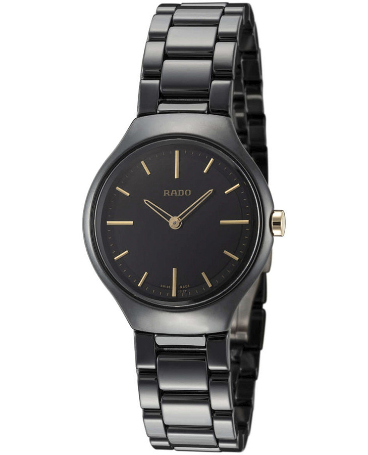 Часы Rado True Thinline R27742172 — женские, черный