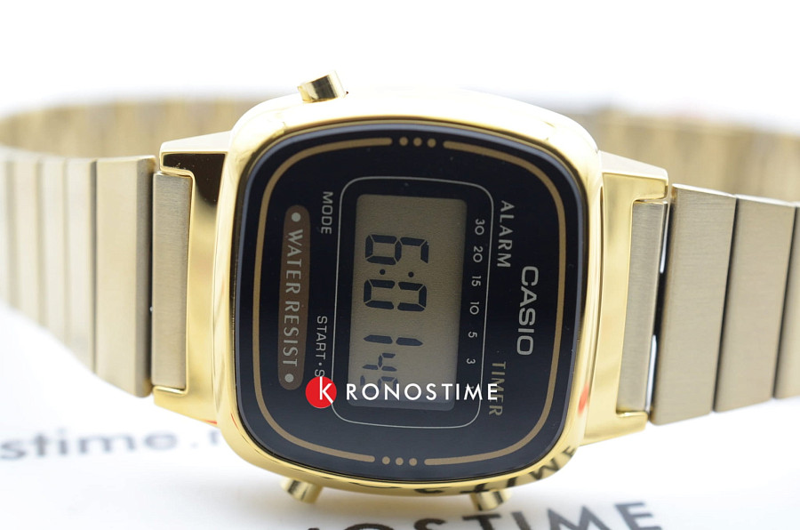 Часы Casio Collection LA670WEGA-1E — сталь с ip покрытием, женские