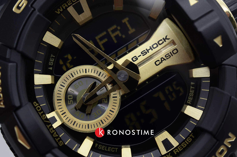 Часы Casio G-Shock GA-400GB-1A9DR (GA-400GB-1A9) — мужские, черный