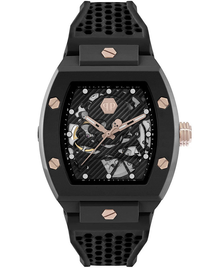 Часы Philipp Plein The Skeleton Ecoceramic PWVBA0523 — мужские, черный