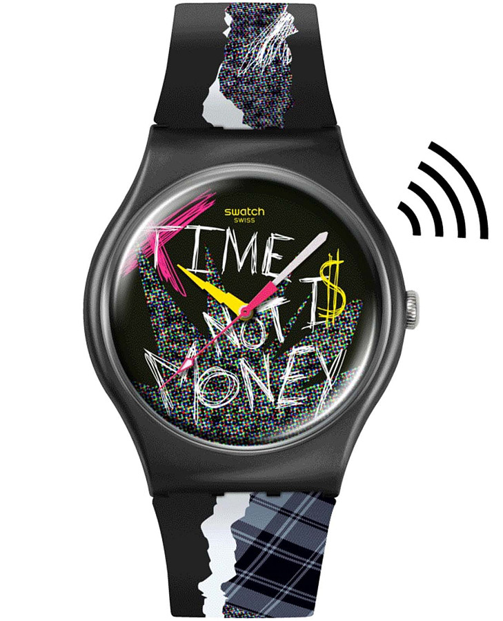 Часы Swatch Blank Check SO32B122-5300 — женские, цветной