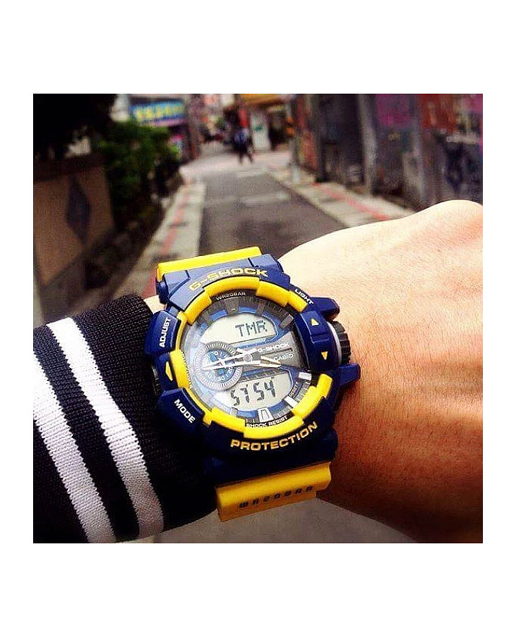 Часы Casio G-Shock GA-400-9BER — электронные, пластик