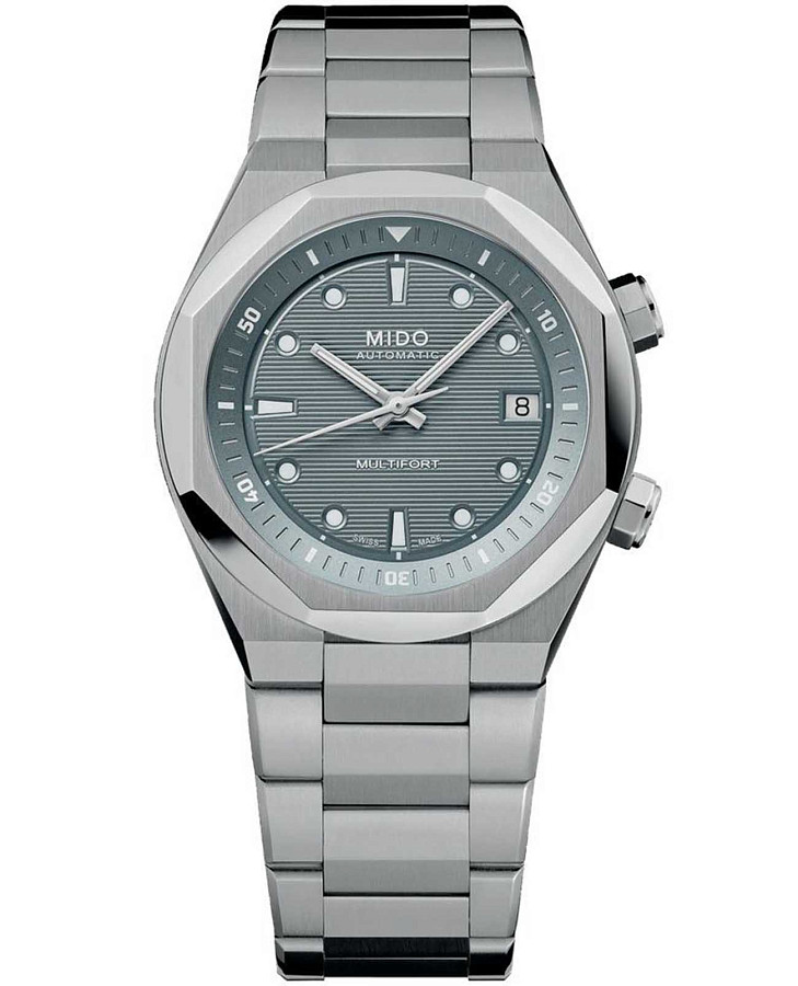 Часы Mido Multifort 8 Two Crowns M047.507.11.081.00 — мужские, серый