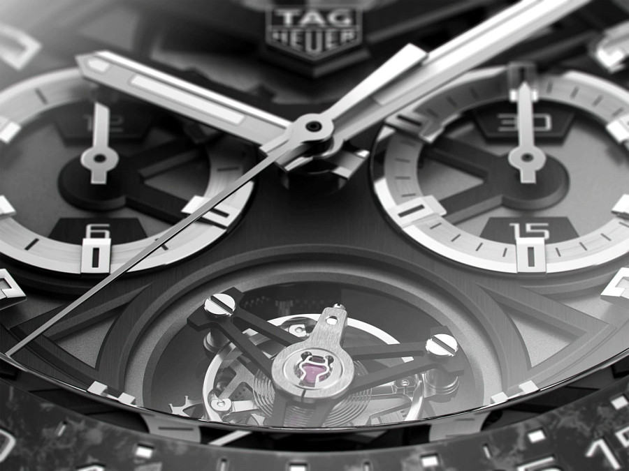 Часы TAG Heuer Carrera CAR5A8W.FT6071 — титан, Швейцария