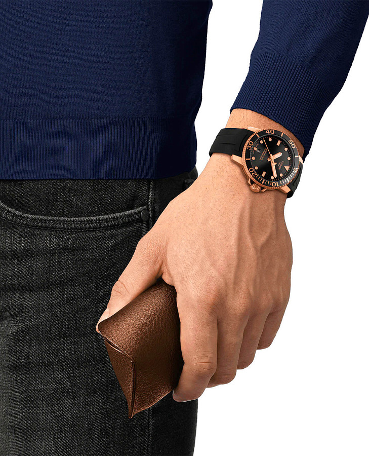 Часы Tissot Seastar 1000 Powermatic 80 T120.407.37.051.01 — механические, сталь металл