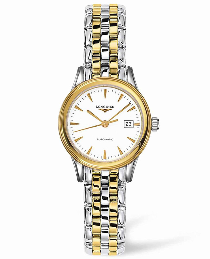 Часы Longines Flagship L4.374.3.22.7 — женские, белый