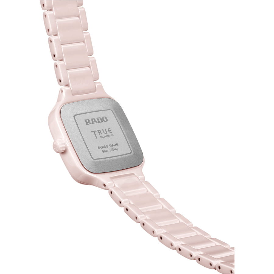 Часы Rado True Square Diamonds R27181902 — высокотехнологичная керамика, женские