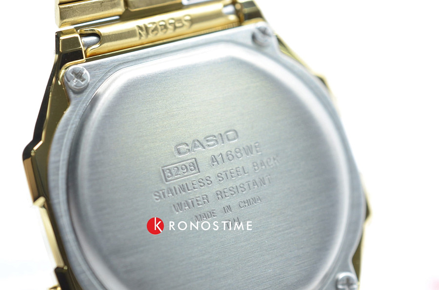 Часы Casio Collection A-168WEGM-9 — золотистый, пластик