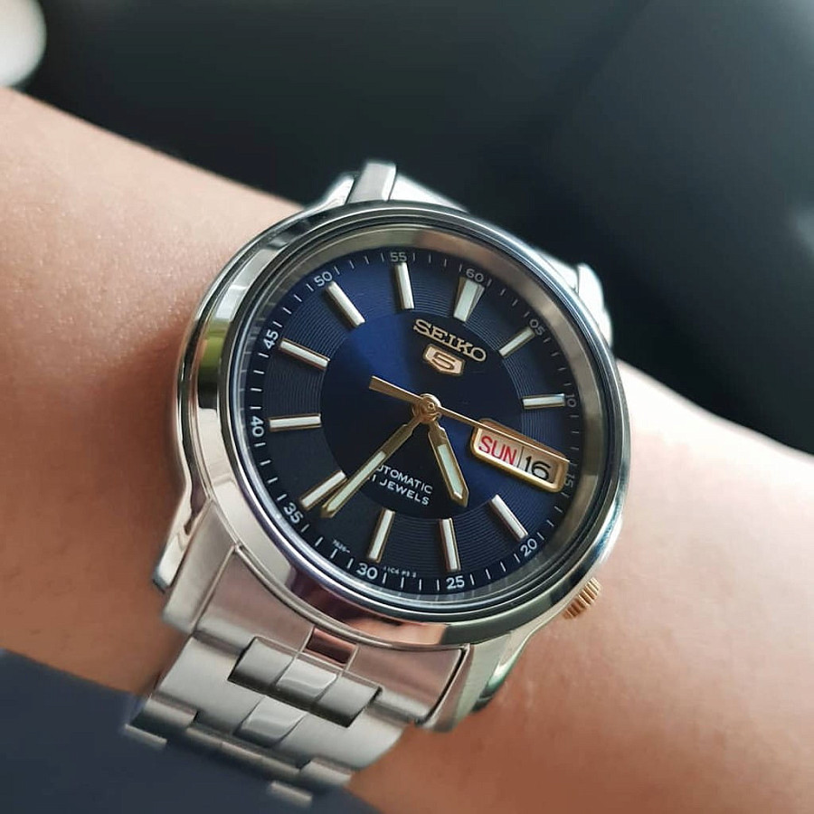 Часы Seiko 5 Regular SNKL79K1 — синий, сталь металл