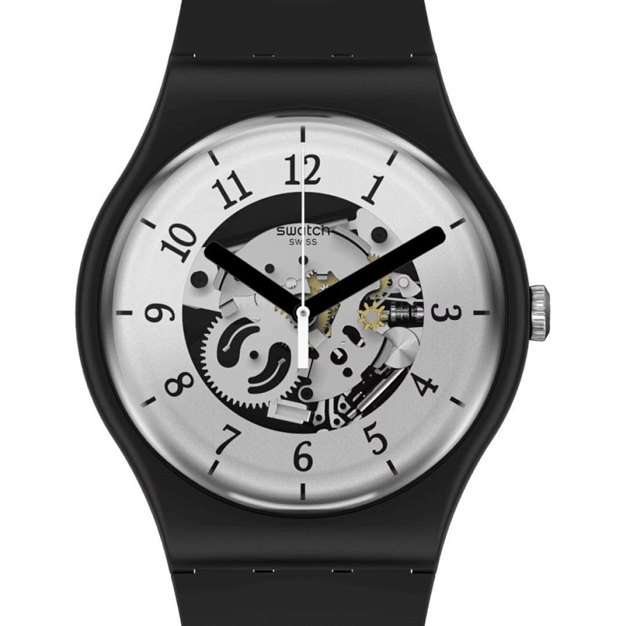 Часы Swatch New Gent Bioceramic Swatch Pay! SO32B112-5300 — кварцевые, биокерамика