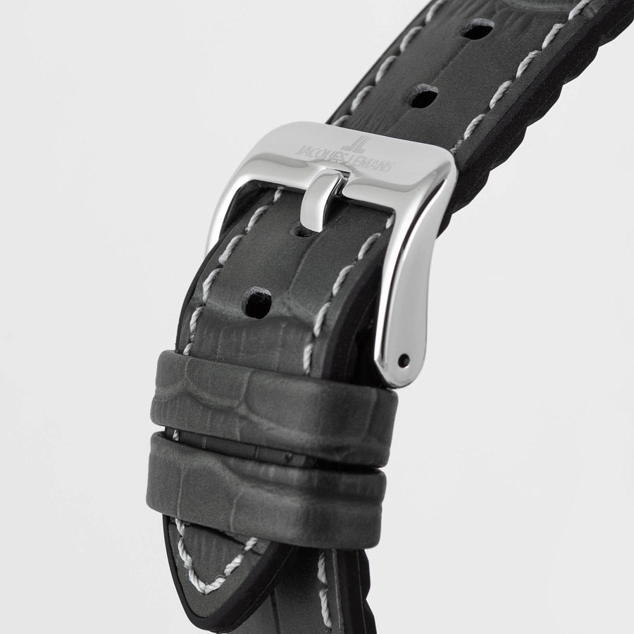 Часы Jacques Lemans Liverpool Diver 1-2205E — кожа + силикон, мужские