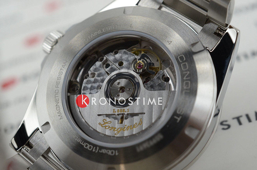 Часы Longines Conquest L3.830.4.52.6 — мужские, нержавеющая сталь