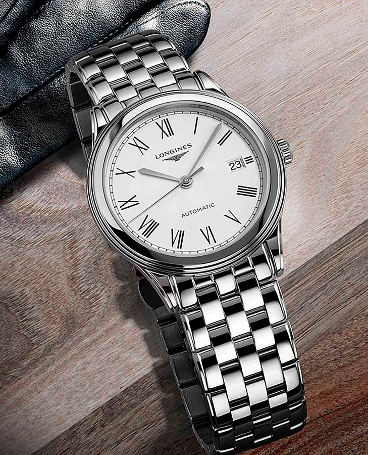 Часы Longines Flagship L4.974.4.11.6 — механические, сталь металл