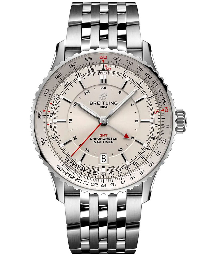 Часы Breitling Navitimer Automatic GMT 41 A32310211G1A1 — мужские, антрацитовый