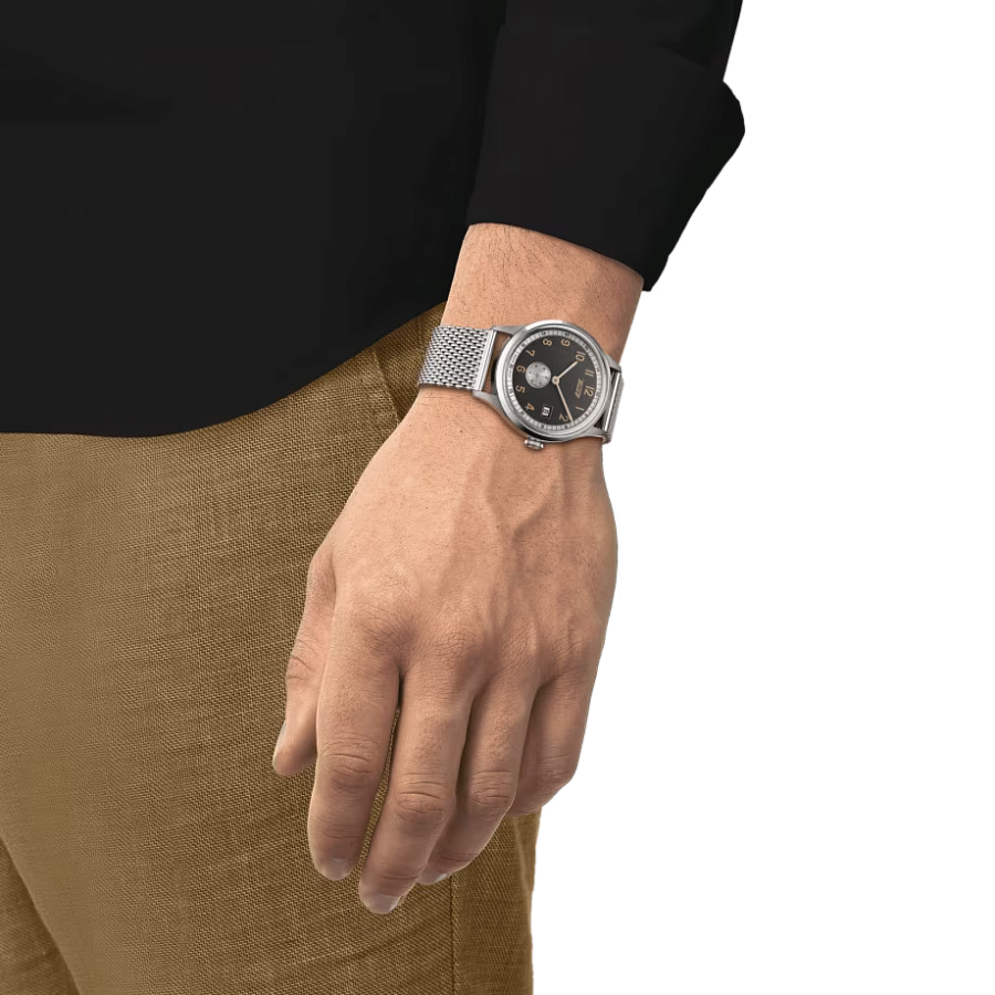 Часы Tissot Heritage Small Second 1938 T142.428.11.082.00 — механические, металл сталь