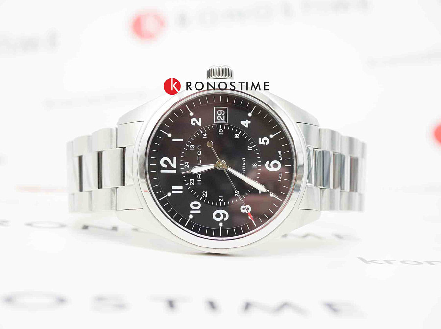 Часы Hamilton Khaki Field Quartz H68551933 — кварцевые, сталь металл