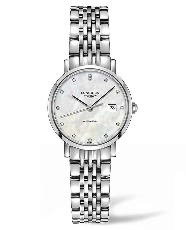 Часы Longines Elegant Collection L4.310.4.87.6 — женские, перламутровый