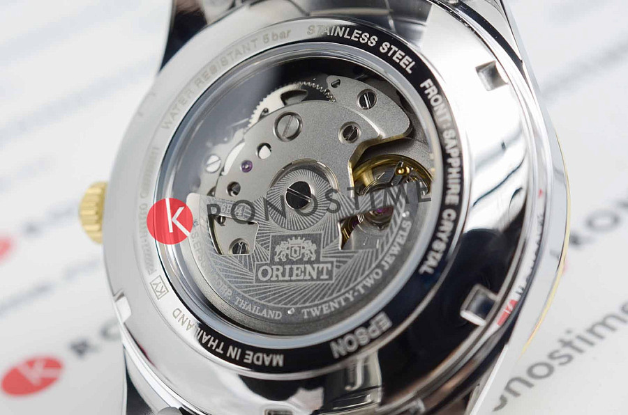 Часы Orient Automatic RA-AK0312S — мужские, нержавеющая сталь с pvd-покрытием