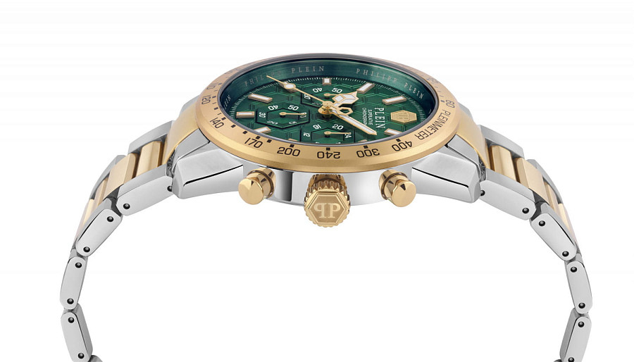 Часы Philipp Plein Pleinmeter PWPYA0524 — нержавеющая сталь с ip-покрытием, мужские