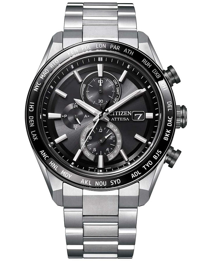 Часы Citizen Attesa AT8295-56E — мужские, черный