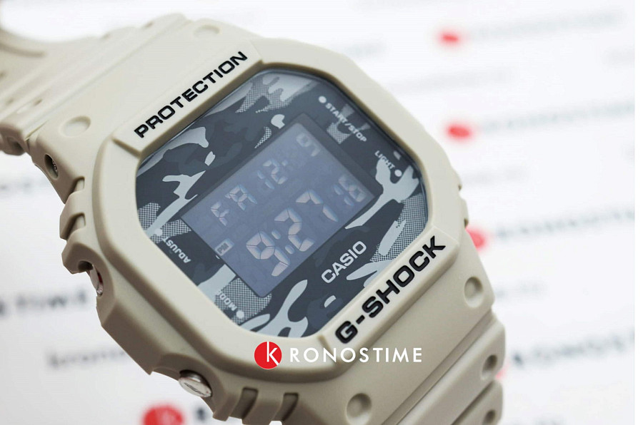 Часы Casio G-Shock Camo Utility DW-5600CA-8DR (DW-5600CA-8ER) — мужские, пластик