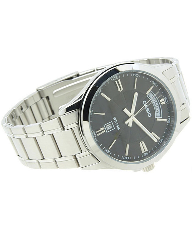 Часы Casio Collection MTP-1381D-1AVDF (MTP-1381D-1A) — нержавеющая сталь, мужские
